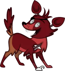 Size: 3000x3323 | Tagged: animatronic, artist:theshadowstone, crossover, derpibooru import, eyepatch, five nights at freddy's, fox, foxy, high res, patch, safe, simple background, transparent background, vector, winona