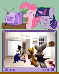 Size: 600x750 | Tagged: crossover, derpibooru import, exploitable meme, facehoof, meme, miles "tails" prower, mixed reactions, obligatory pony, pinkie pie, rouge the bat, safe, shadow the hedgehog, sonic the hedgehog, sonic the hedgehog (series), sonic zombie, tv meme, twilight sparkle, youtube link