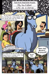 Size: 900x1383 | Tagged: bob belcher, bob's burgers, comic, derpibooru import, gene belcher, linda belcher, louise belcher, preview, safe, tina belcher, zeke