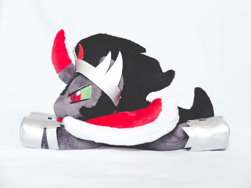 Size: 2828x2121 | Tagged: artist:tiny-tea-party, beanie (plushie), derpibooru import, irl, king sombra, photo, plushie, prone, safe