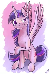 Size: 750x1100 | Tagged: safe, artist:sirpayne, derpibooru import, twilight sparkle, twilight sparkle (alicorn), alicorn, pony, female, mare, shrug, solo