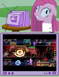 Size: 580x750 | Tagged: alphus, bio-beta, derpibooru import, dummy's revenge, exploitable meme, insanity, malenz, meme, mirad, obligatory pony, pinkamena diane pie, pinkie pie, safe, the desolate hope, tv meme