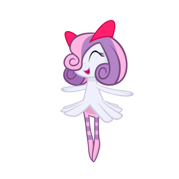 Size: 3500x3500 | Tagged: artist:navitaserussirus, crossover, cute, derpibooru import, diasweetes, high res, kirlia, pokémon, safe, simple background, sweetie belle, transparent background, vector
