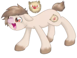 Size: 815x615 | Tagged: safe, artist:mondlichtkatze, derpibooru import, ponified, mankey, pony, crossover, pokémon, simple background, solo, transparent background