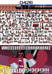 Size: 361x516 | Tagged: derpibooru import, lord tirek, nintendo entertainment system, safe, tirek where is your meme?!, where's waldo