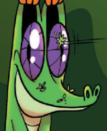 Size: 221x270 | Tagged: artist:amy mebberson, cropped, derpibooru import, edit, eye scream, flying, gummy, gummy doesn't give a fuck, idw, insect, owlowiscious, safe, spoiler:comic, spoiler:comic23