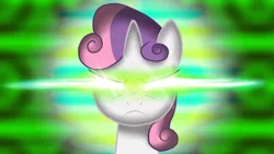 Size: 1920x1080 | Tagged: artist:wsd-brony, derpibooru import, glowing eyes, magic, magic overload, safe, solo, sweetie belle, sweetie belle is not amused, sweetie belle's magic brings a great big smile, unamused, wallpaper