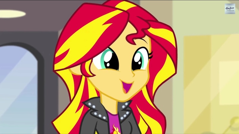 Size: 1136x640 | Tagged: safe, derpibooru import, screencap, sunset shimmer, equestria girls, rainbow rocks, 8^y, cute, happy, shimmerbetes, shimmersmile, smiling, solo, when she smiles