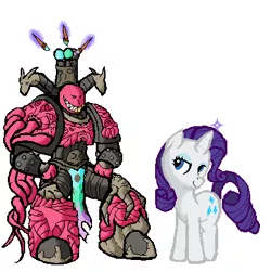 Size: 400x400 | Tagged: artist needed, chaos space marine, derpibooru import, emperor's children, lucius the eternal, noise marine, rarity, safe, slaanesh, source needed, space marine, warhammer 40k, warhammer (game)