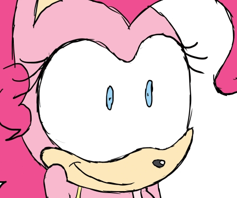 Size: 480x400 | Tagged: animated, anthro, artist:atomiclance, caffeine, coffee, dead source, derpibooru import, pinkie pie, safe, sonicified, sonic the hedgehog (series), style emulation, vibrating
