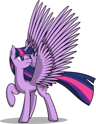 Size: 3378x4346 | Tagged: safe, artist:zacatron94, derpibooru import, twilight sparkle, twilight sparkle (alicorn), alicorn, pony, female, impossibly large wings, large wings, mare, solo, wings