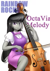 Size: 600x853 | Tagged: safe, artist:orca, derpibooru import, octavia melody, equestria girls, equestria girls (movie), rainbow rocks, cello, musical instrument, pixiv, solo