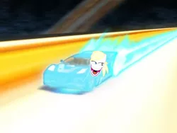 Size: 1024x768 | Tagged: blonde, car, car fetish, childhood ruined, derpibooru import, driving, female, hentai woody, hot wheels, hot wheels acceleracers, (hw acceleracers) reverb, nazi, oc, oc:aryanne, photoshop, racing, rapeface, safe, solo, sonic boom, toy story, unofficial characters only