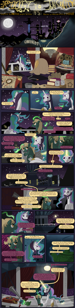 Size: 2496x10200 | Tagged: artist:seventozen, comic, comic:rocket to insanity, derpibooru import, fanfic, fanfic art, fanfic:rocket to insanity, oc, oc:quill (seventozen), princess celestia, safe