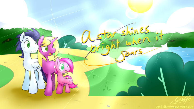 Size: 1920x1080 | Tagged: artist:wishdream, canterlot gardens, derpibooru import, oc, oc:bright star, oc:rose, safe, soarin'