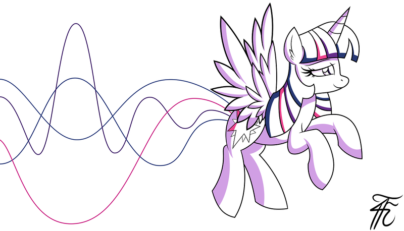 Size: 1280x732 | Tagged: safe, artist:wildberry-poptart, derpibooru import, twilight sparkle, twilight sparkle (alicorn), alicorn, pony, female, mare, solo, waveform