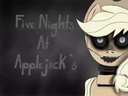 Size: 1024x768 | Tagged: animatronic, applejack, artist:birdivizer, creepy, creepy smile, derpibooru import, five nights at aj's, five nights at freddy's, grimdark, smiling, solo