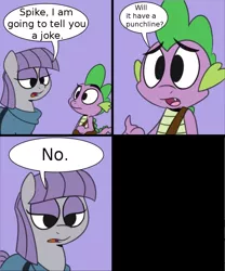 Size: 816x979 | Tagged: artist:epulson, comic, derpibooru import, edit, maud and spike's chat, maud pie, meta, safe, spike