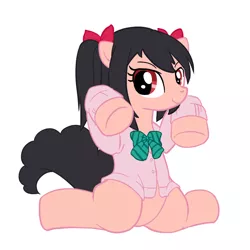 Size: 800x800 | Tagged: safe, artist:hidamariru, derpibooru import, ponified, pony, clothes, love live! school idol project, nico yazawa, pixiv, solo