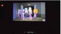 Size: 1283x717 | Tagged: safe, derpibooru import, edit, edited screencap, screencap, adagio dazzle, aria blaze, princess celestia, princess luna, sonata dusk, equestria girls, equestria girls (movie), rainbow rocks, caption, meme, principal celestia, vice principal luna, youtube caption