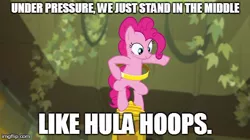 Size: 490x275 | Tagged: safe, derpibooru import, edit, edited screencap, screencap, pinkie pie, earth pony, pony, daring don't, caption, dialogue, domo genesis, female, hodgy beats, image macro, loop-de-hoop, mare, meme, odd future, rella, rings of scorchero, solo, song reference, text, tyler the creator