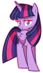 Size: 1024x1741 | Tagged: safe, artist:kaji-tanii, derpibooru import, twilight sparkle, twilight sparkle (alicorn), alicorn, pony, cute, female, heart, mare, solo