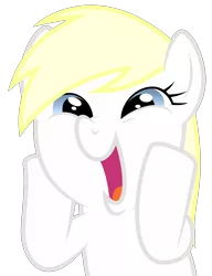 Size: 4000x5205 | Tagged: /), .3., artist:vectorfag, blonde, derpibooru import, duckface, excited, face picture, female, happy, hoofbump, hooves on face, meme, nazi, oc, oc:aryanne, reaction image, safe, simple background, smiling, solo, squeeze, transparent background, unofficial characters only, vector, wunderbar