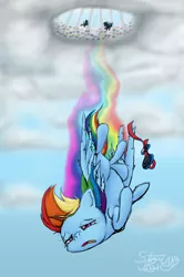 Size: 1749x2632 | Tagged: artist:another-story-2tell, crying, derpibooru import, falling, goggles, rainbow dash, safe, soarin', spitfire