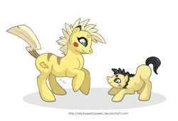 Size: 2300x1576 | Tagged: safe, artist:almairis, derpibooru import, ponified, pichu, pikachu, pony, colt, female, foal, male, mare, mother and child, mother and son, playing, pokémon, ponymon, simple background, transparent background