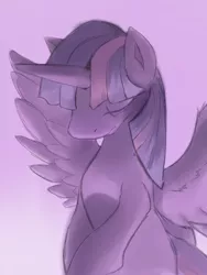 Size: 1688x2250 | Tagged: safe, artist:bluestreakfus, derpibooru import, twilight sparkle, twilight sparkle (alicorn), alicorn, pony, female, mare, sad, solo