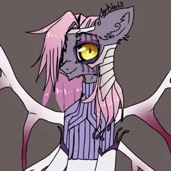 Size: 1000x1000 | Tagged: safe, artist:blagholl, derpibooru import, ponified, pony, arrancar, bleach (manga), simple background, solo, szayelaporro granz