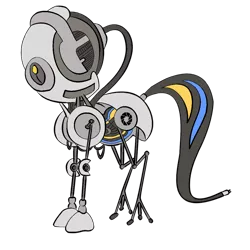 Size: 1024x1024 | Tagged: safe, derpibooru import, ponified, pony, robot, aperture science, glados, portal (valve), solo