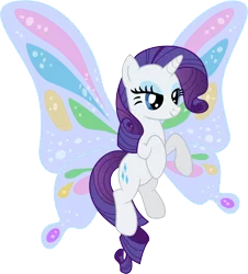 Size: 4528x5000 | Tagged: safe, artist:shadowglider2236, derpibooru import, rarity, unicorn, sonic rainboom (episode), absurd resolution, artificial wings, augmented, female, glimmer wings, magic, magic wings, mare, simple background, smiling, solo, transparent background, vector, wings