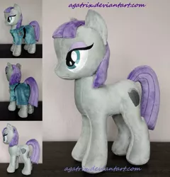 Size: 1280x1332 | Tagged: artist:agatrix, boulder (pet), clothes, derpibooru import, irl, maud pie, photo, plushie, safe