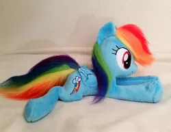 Size: 2282x1763 | Tagged: artist:epicrainbowcrafts, beanie (plushie), craft, derpibooru import, irl, photo, plushie, rainbow dash, safe, solo