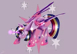 Size: 2000x1400 | Tagged: safe, artist:moeru789, derpibooru import, twilight sparkle, twilight sparkle (alicorn), alicorn, pony, female, mare, rainbow power, solo