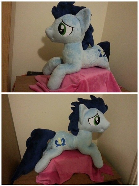 Size: 480x640 | Tagged: artist:penniesponyplushies, custom, derpibooru import, irl, photo, plushie, safe, soarin', toy