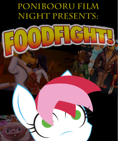 Size: 750x900 | Tagged: artist:daisyhead, derpibooru import, food fight, foodfight!, oc, oc:flicker, ponibooru film night, safe, unofficial characters only