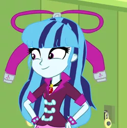 Size: 1020x1024 | Tagged: safe, derpibooru import, edit, screencap, sonata dusk, equestria girls, rainbow rocks, giffany, gravity falls, meme, sonata's alternate hairstyle, soos and the real girl