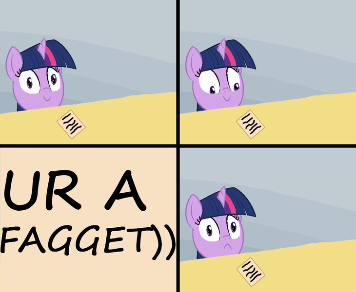 Size: 1010x830 | Tagged: :<, :>, chocolate, chocolate milk, derpibooru import, exploitable meme, faggot, frown, meme, milk, safe, smiling, solo, spilled milk, twilight sparkle, ur a faget, vulgar, wide eyes