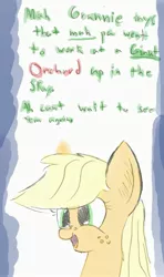 Size: 1465x2476 | Tagged: applejack, applejack's parents, artist:heir-of-rick, bittersweet, cute, derpibooru import, female, filly, jackabetes, naive, safe, this will end in tears, younger