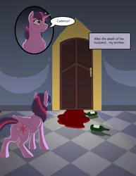 Size: 2540x3284 | Tagged: semi-grimdark, artist:bloodgoldwings, derpibooru import, twilight sparkle, twilight sparkle (alicorn), alicorn, pony, comic:twilight's dollhouse, comic, female, mare, solo