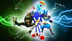 Size: 1920x1080 | Tagged: artist:mintenndo, artist:sonicthehedgehogbg, copy and paste, crossover, derpibooru import, downvote bait, lucario, pokémon, rainbow dash, raphael, request, safe, sonic the hedgehog, sonic the hedgehog (series), teenage mutant ninja turtles, wallpaper