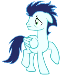 Size: 5000x6000 | Tagged: absurd resolution, artist:sofunnyguy, bags under eyes, derpibooru import, sad, safe, simple background, soarin', solo, transparent background, vector