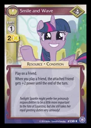 Size: 344x480 | Tagged: safe, derpibooru import, twilight sparkle, twilight sparkle (alicorn), alicorn, pony, card, ccg, crystal games, enterplay, female, mare, merchandise, mlp trading card game, solo