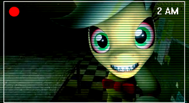 Size: 634x347 | Tagged: animatronic, applefreddy, applejack, creepy, derpibooru import, five nights at aj's, five nights at freddy's, robot, safe, screenshots, solo