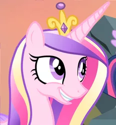 Size: 996x1080 | Tagged: safe, derpibooru import, screencap, princess cadance, twilight sparkle, twilight sparkle (alicorn), alicorn, pony, cute, cutedance, female, mare, reaction image, smiling, solo