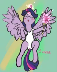 Size: 774x986 | Tagged: safe, artist:draneas, derpibooru import, twilight sparkle, twilight sparkle (alicorn), alicorn, pony, 30 minute art challenge, eyes closed, female, mare, solo