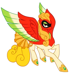 Size: 555x578 | Tagged: safe, artist:sakuyamon, artist:solratic, derpibooru import, oc, oc:ho-oh, ponified, unofficial characters only, ho-oh, pegasus, poképony, pony, adoptable, pokémon, ponymon, royalty, simple background, solo, transparent background