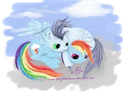 Size: 1500x1200 | Tagged: safe, artist:glacialfalls, derpibooru import, rainbow dash, soarin', female, male, shipping, soarindash, straight